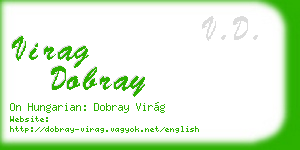 virag dobray business card